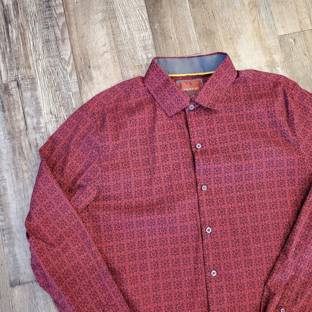 Consequence Mens Button Down Shirt - image 3